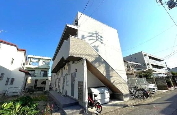 【名古屋賃貸151-203】マロンディーグル203・東山線・中村公園10分♪デザイナーズ1K・洋室5.1帖・ロフト4.6帖・5.2万円・ネット無料・TVインターフォン・洗髪洗面化粧台・シャワートイレ・浴室乾燥機・追い焚き・木造・2018年築造|名古屋のお部屋探しはチェンバース