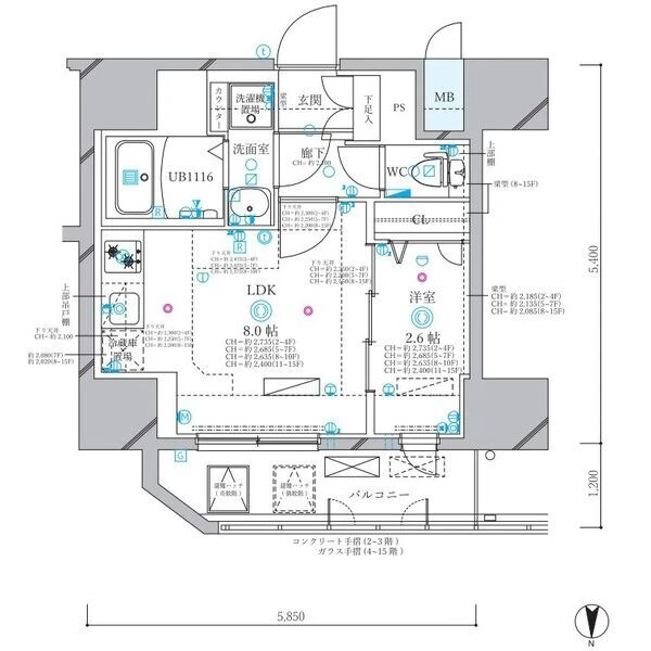 マンションの間取り図